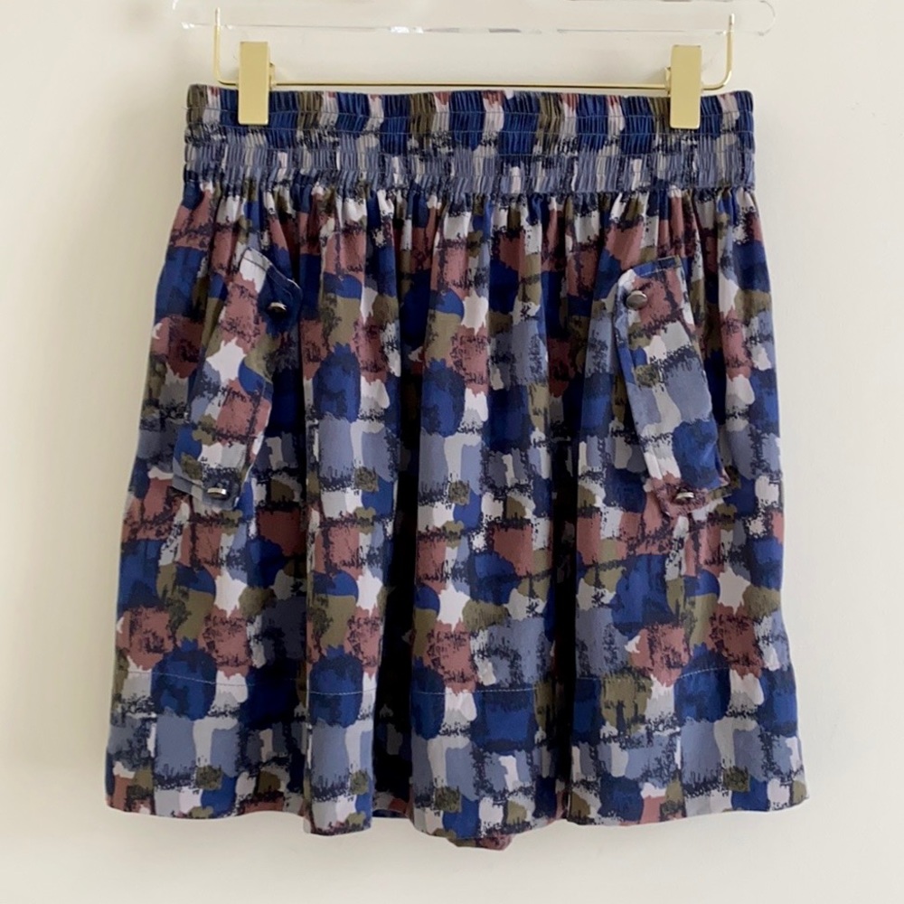 Rhus Ovata Silk Patterned Skirt